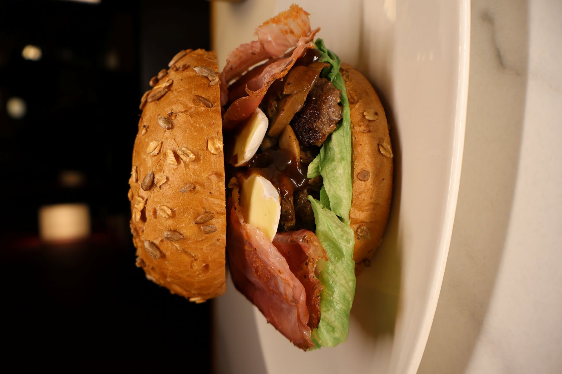 Burger Bacon e Funghi